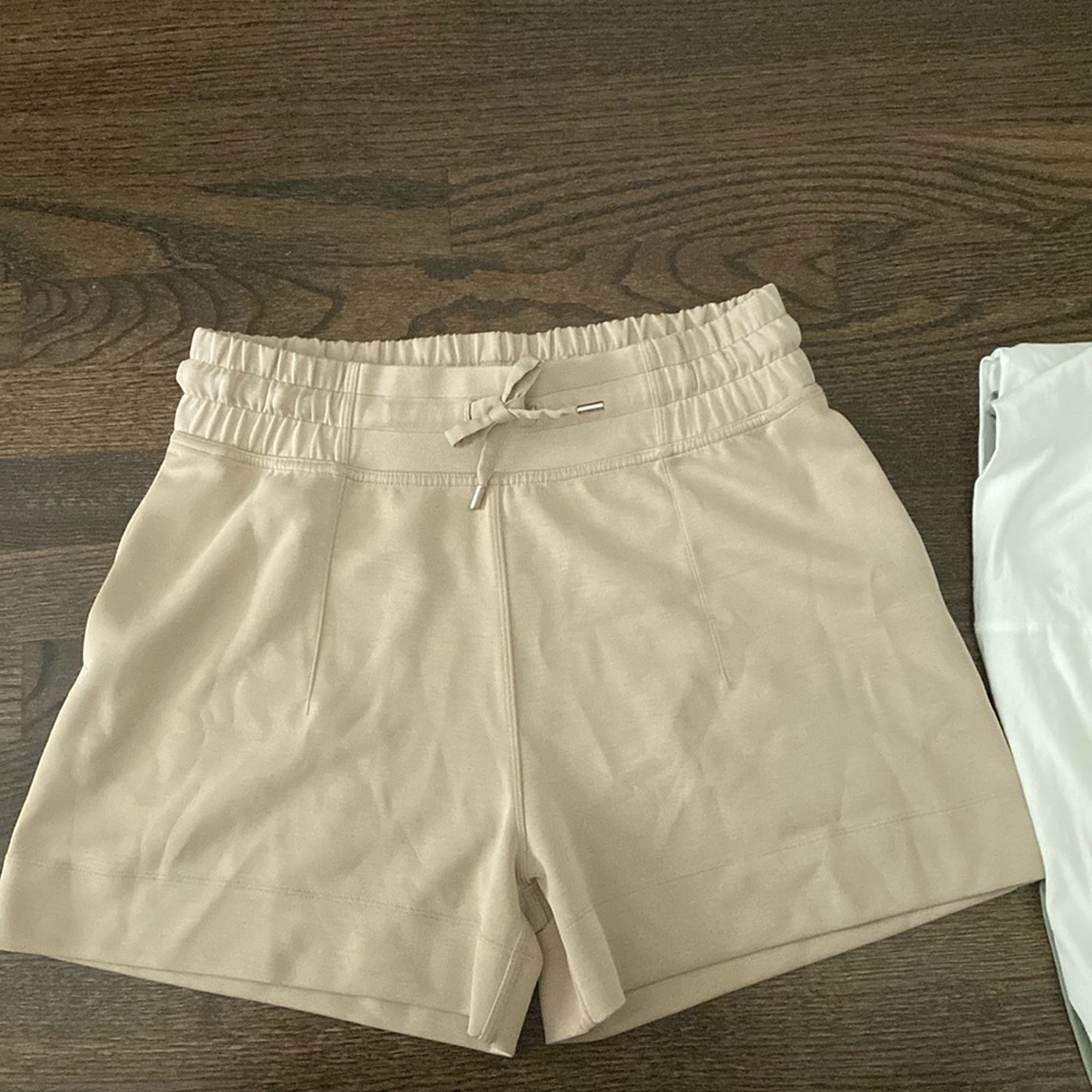 Beige/ light tan Lululemon shorts size 8